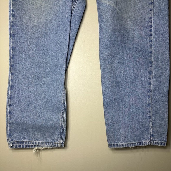 Carhartt Men's Relaxed Fit Straight Leg Flat Front Blue Denim Jeans 44X32 - Picture 6 of 11